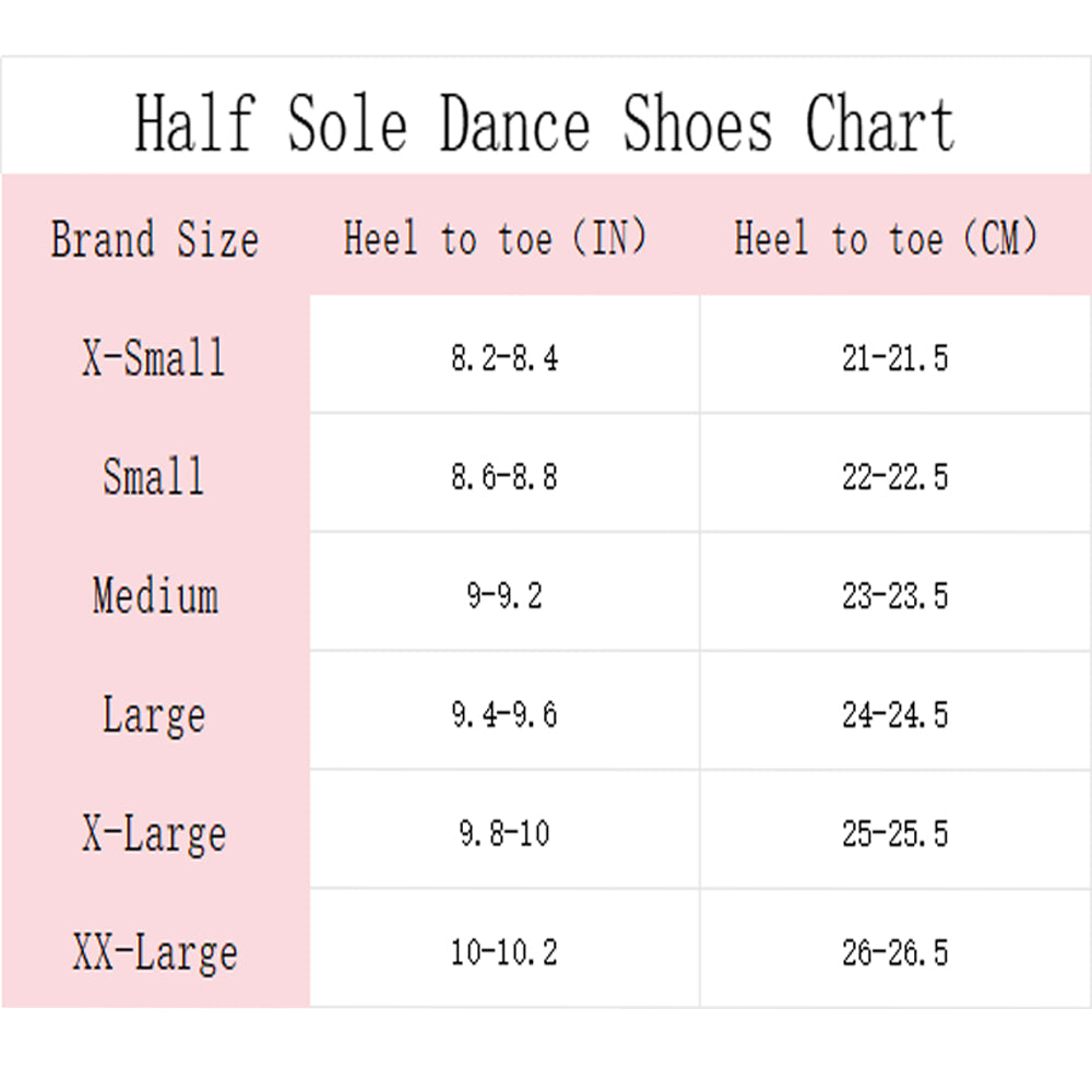 Missfiona Canvas Half Soles Lyrical Shoes for Girls Womens Pirouette Contemporary Turners Dance Shoes