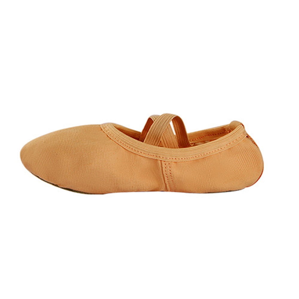 Missfiona Girls Ballet Shoes Canvas No-Tie Ballet Slippers Dance Shoes for Toddler/Little Kid/Big Kid/Boy