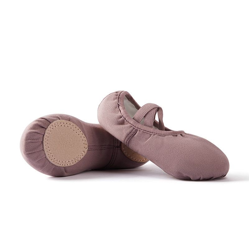 missfiona Canvas Ballet Dance Shoes for Girls/Boys/Womens Split Leather Sole Ballroom Slippers