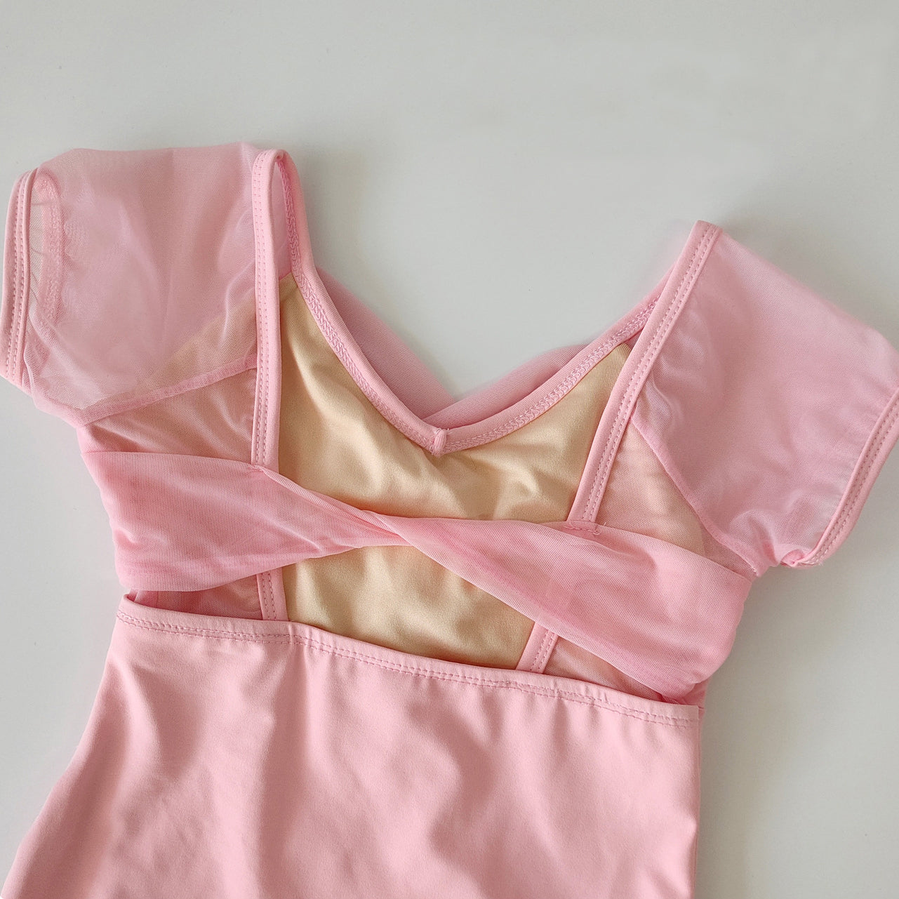 missfiona Girls Pink Dance Leotards Dress Set Pleated Top Ballet Tutu Skirt Activewear