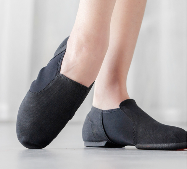 missfiona Canvas Upper Slip-on Jazz Shoes for Women Modern Dance Practice Boots