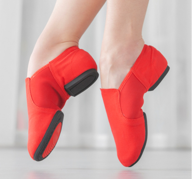 missfiona Canvas Upper Slip-on Jazz Shoes for Women Modern Dance Practice Boots