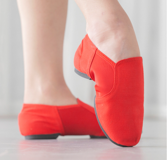 missfiona Canvas Upper Slip-on Jazz Shoes for Women Modern Dance Practice Boots