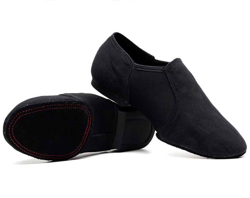 missfiona Canvas Upper Slip-on Jazz Shoes for Women Modern Dance Practice Boots