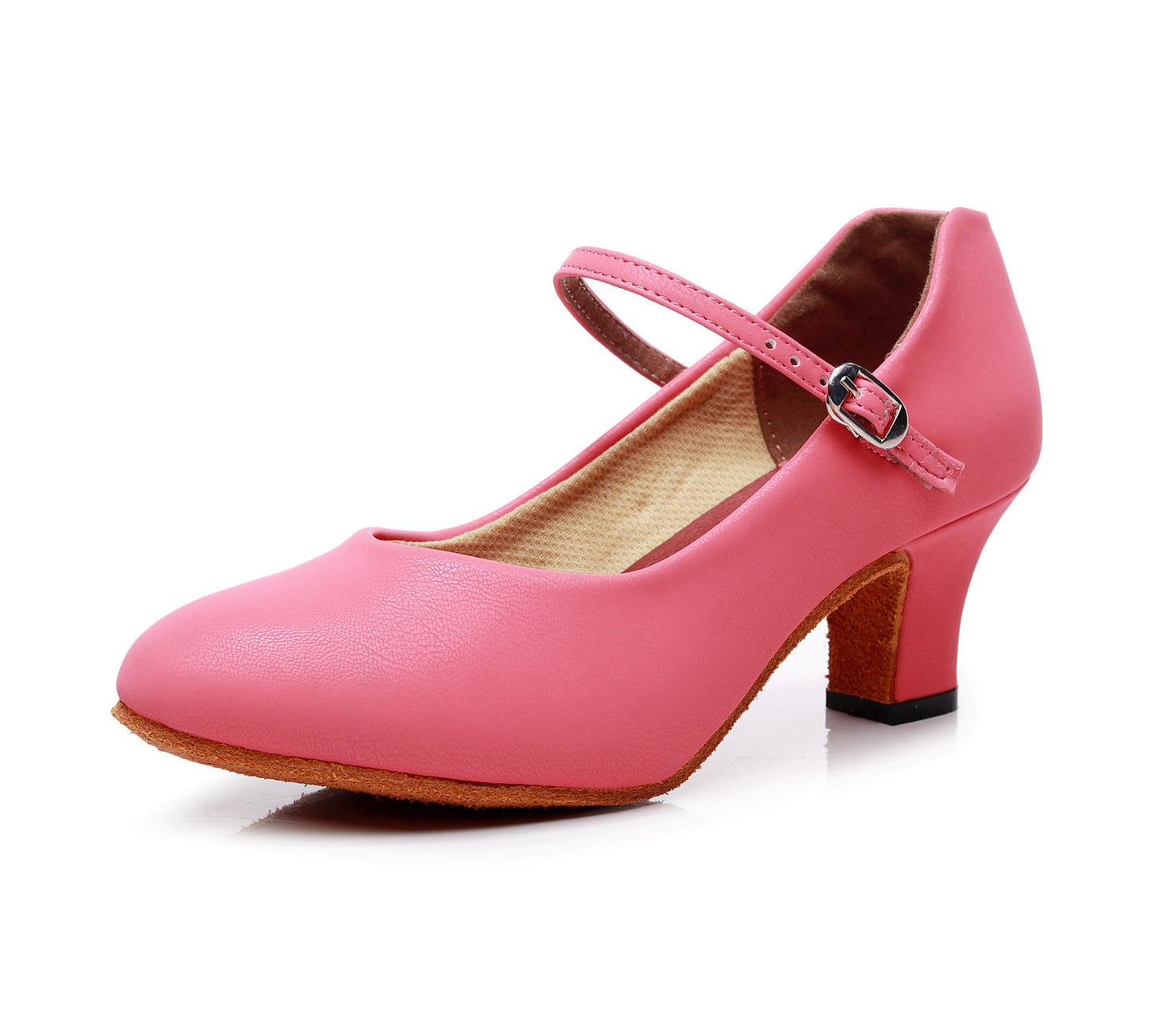 missfiona Character Shoes for Womens 2" Ankle Strap Dancing Heels for Salsa Tango Flamenco Latin