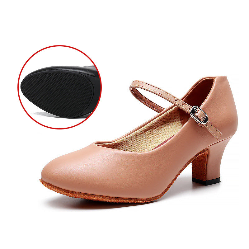 missfiona Character Shoes for Womens 2" Ankle Strap Dancing Heels for Salsa Tango Flamenco Latin