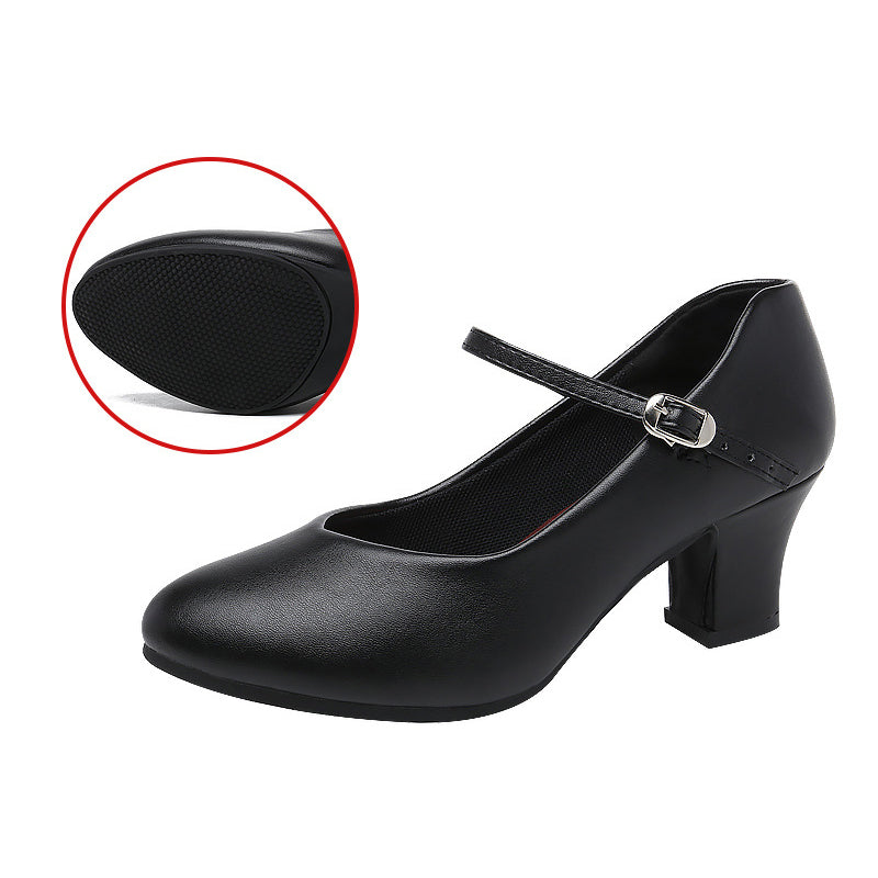 missfiona Character Shoes for Womens 2" Ankle Strap Dancing Heels for Salsa Tango Flamenco Latin