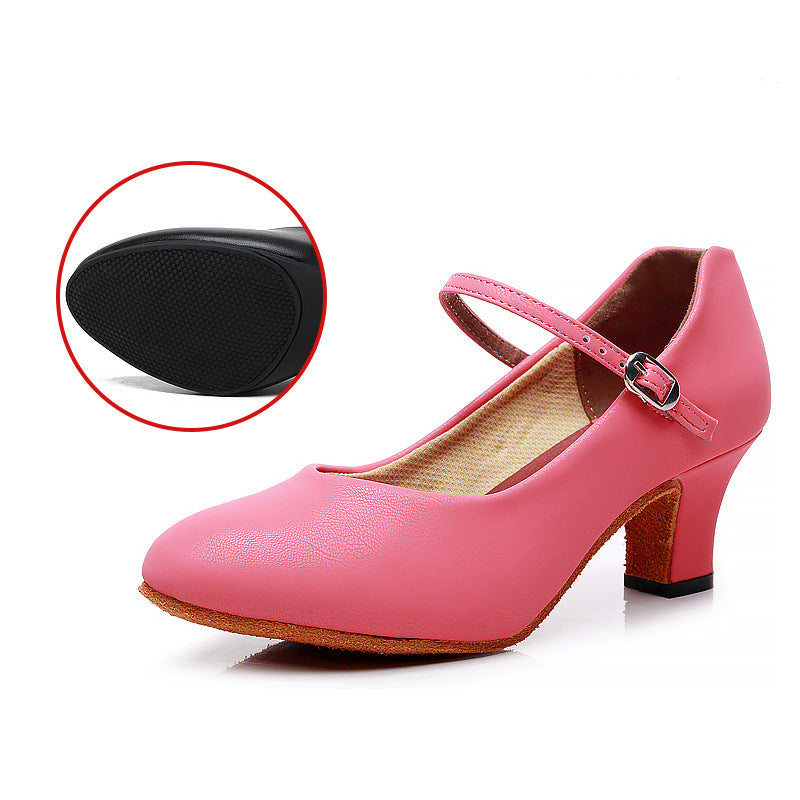 missfiona Character Shoes for Womens 2" Ankle Strap Dancing Heels for Salsa Tango Flamenco Latin