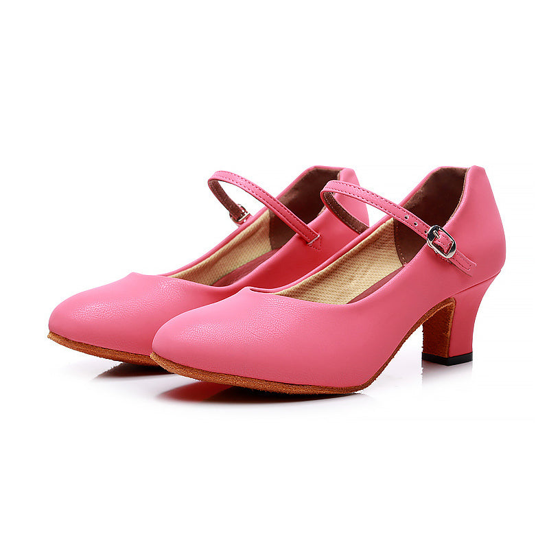 missfiona Character Shoes for Womens 2" Ankle Strap Dancing Heels for Salsa Tango Flamenco Latin