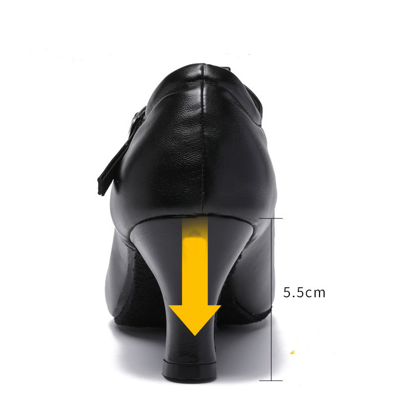 missfiona 2" Character Shoes for Women T-Strap Dance Heels for Ballroom Salsa Tango Wedding Flamenco Latin
