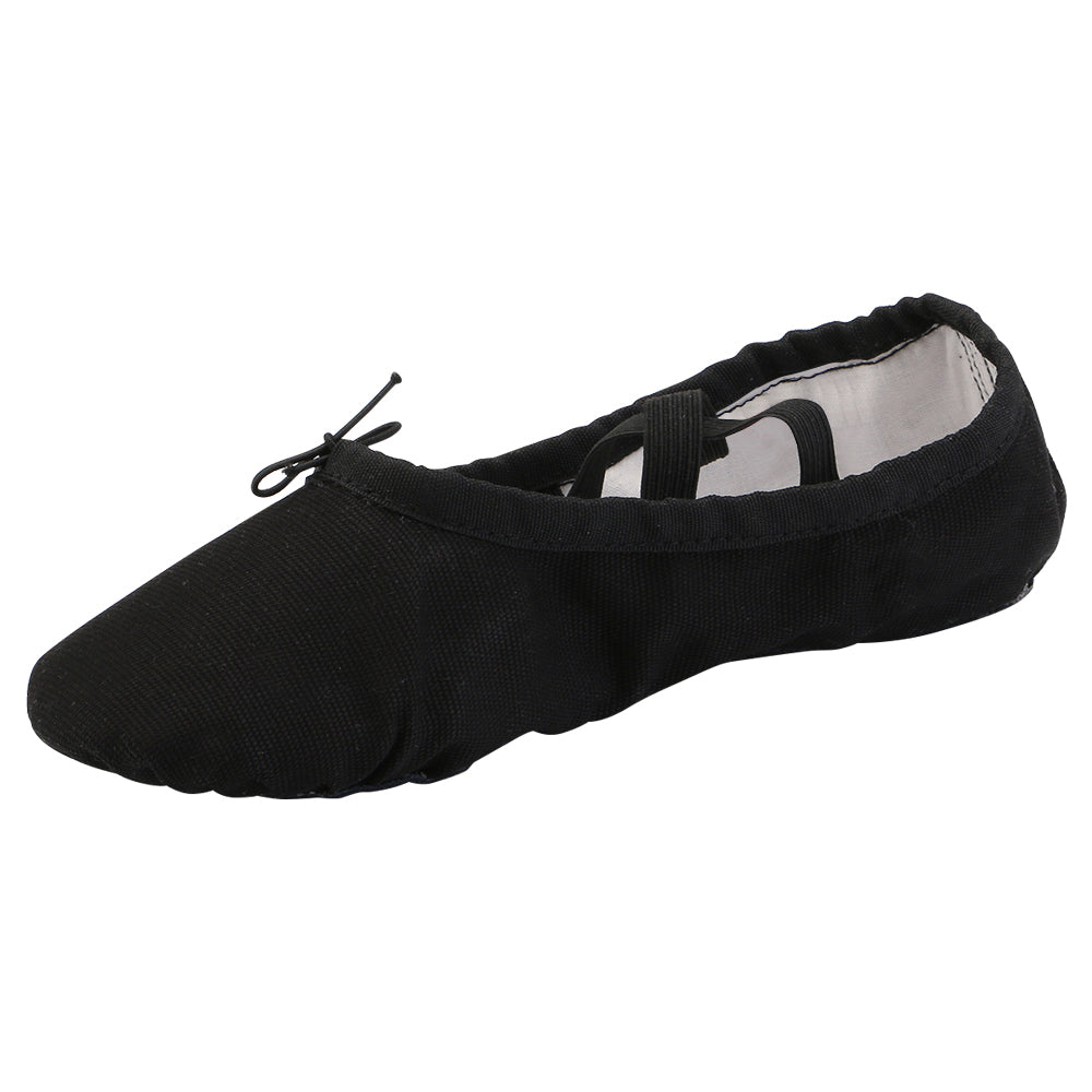 Women Canvas Ballet Slippers Dance Shoes Adult Practice Yoga Flat Belly Shoes