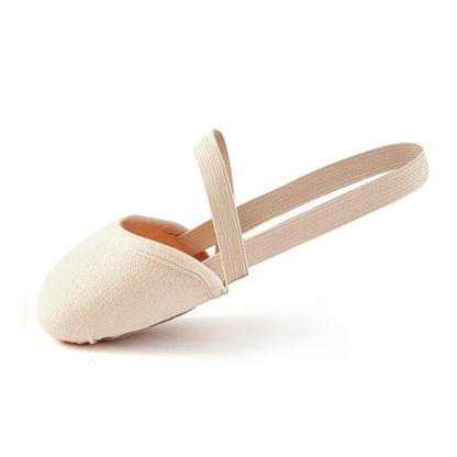 Missfiona Canvas Half Soles Lyrical Shoes for Girls Womens Pirouette Contemporary Turners Dance Shoes