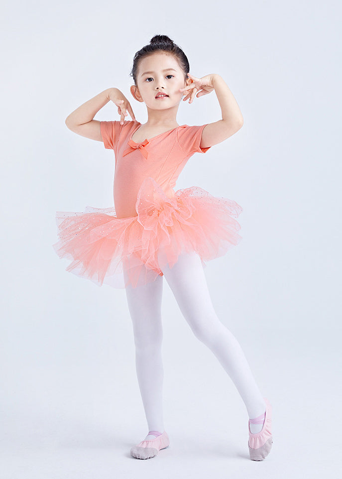 Girls Sparkle Ballet Dance Dress Tutu Skirt Leotard Glitter Ballerina Outfit Activewear Cloth