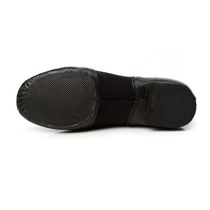 Missfiona PU Leather Jazz Shoes for Girls and Boys Slip-On Dance Shoes for Little Kid/Big Kid