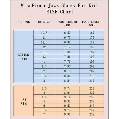 Missfiona PU Leather Jazz Shoes for Girls and Boys Slip-On Dance Shoes for Little Kid/Big Kid