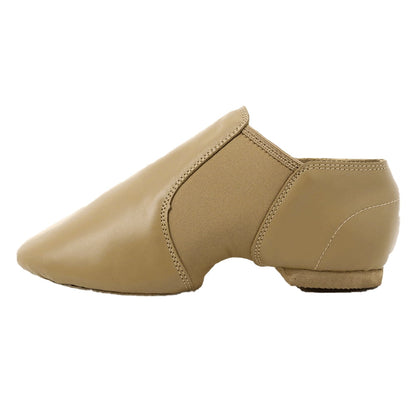 Missfiona PU Leather Jazz Shoes for Girls and Boys Slip-On Dance Shoes for Little Kid/Big Kid