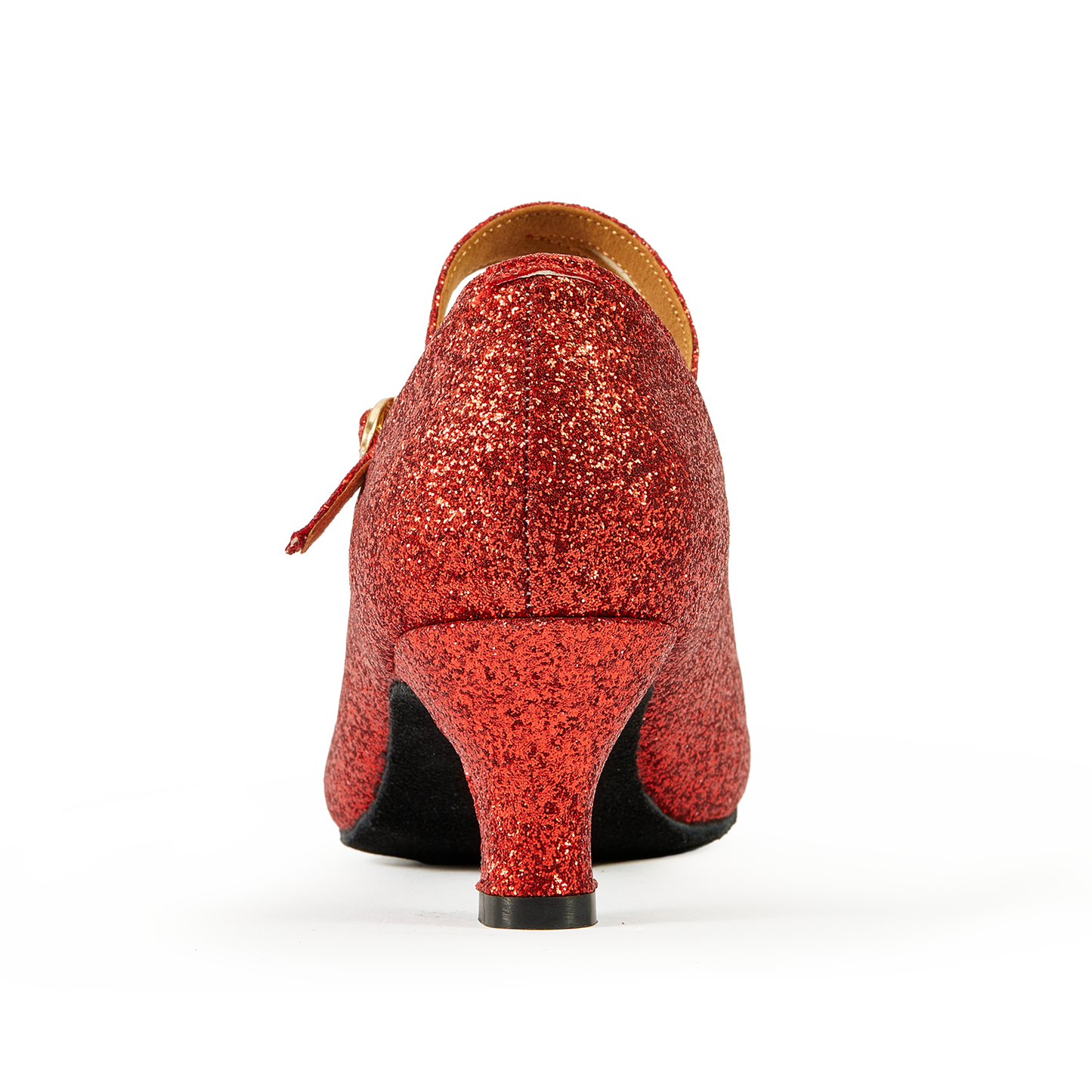 Women's Glitter Latin Ballroom Dance Shoes Pointed-Toe Y Strap Dancing Heels