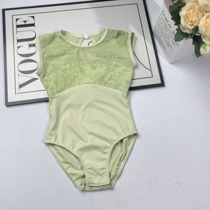 New Trendy Sleeveless Floral Printing Dance Ballet Leotard Ballerina Girls Dance Wear
