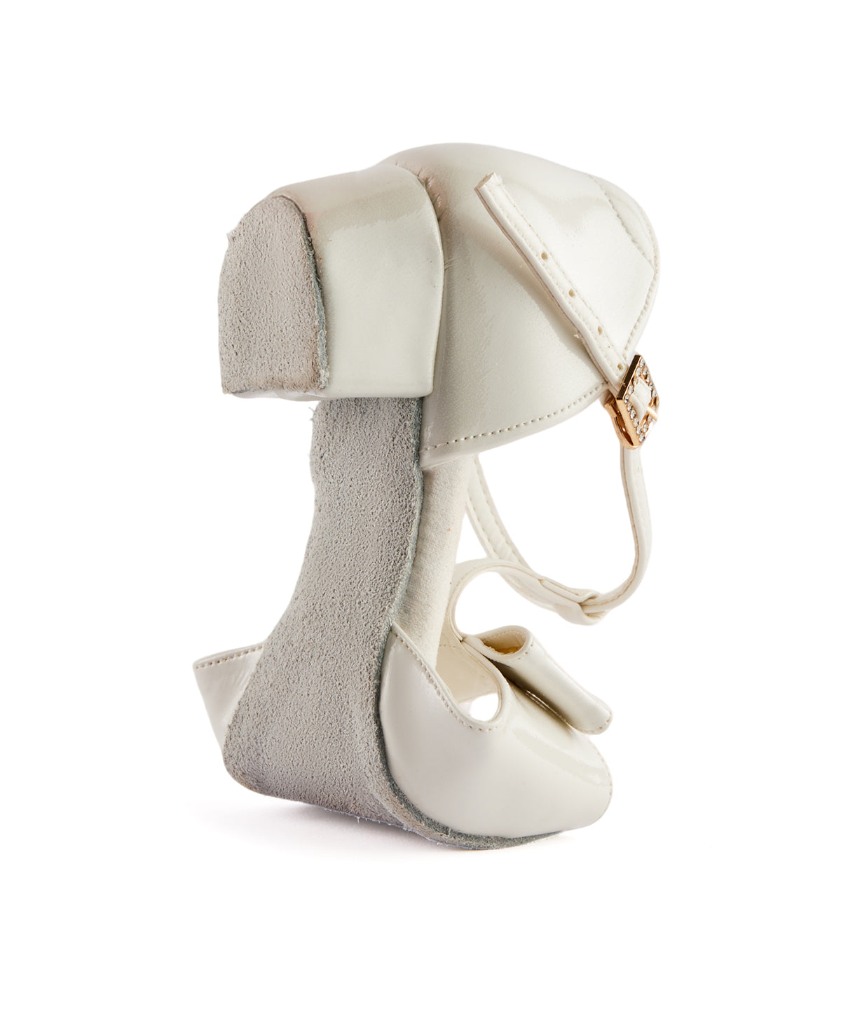 missfiona Kids White Latin Dance Shoes with Suede Sole Girls Womens Bowknot T-strap Beginner Salsa Shoes