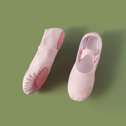 missfiona Girls Ballet Shoes Boys Toddler Soft Leather Dance Slippers for Toddler/Little Kid/Big Kid