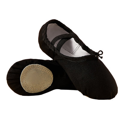 missfiona Ballet Shoes for Kids Womens Canvas Ballet Slippers Dance Practice Flat Shoes