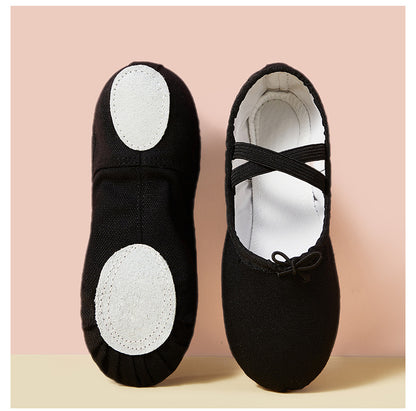 missfiona Ballet Shoes for Kids Womens Canvas Ballet Slippers Dance Practice Flat Shoes