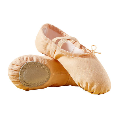 missfiona Ballet Shoes for Kids Womens Canvas Ballet Slippers Dance Practice Flat Shoes