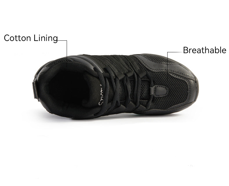 missfiona Women's Jazz Dance Sneaker Split Sole Air Cushion Zumba Dance Walking Shoes