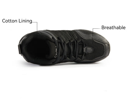 missfiona Women's Jazz Dance Sneaker Split Sole Air Cushion Zumba Dance Walking Shoes