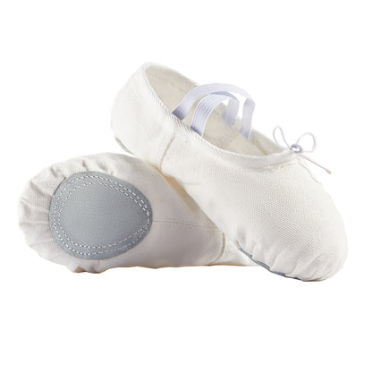 missfiona Ballet Shoes for Kids Womens Canvas Ballet Slippers Dance Practice Flat Shoes