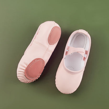 missfiona Girls Ballet Shoes Boys Toddler Soft Leather Dance Slippers for Toddler/Little Kid/Big Kid