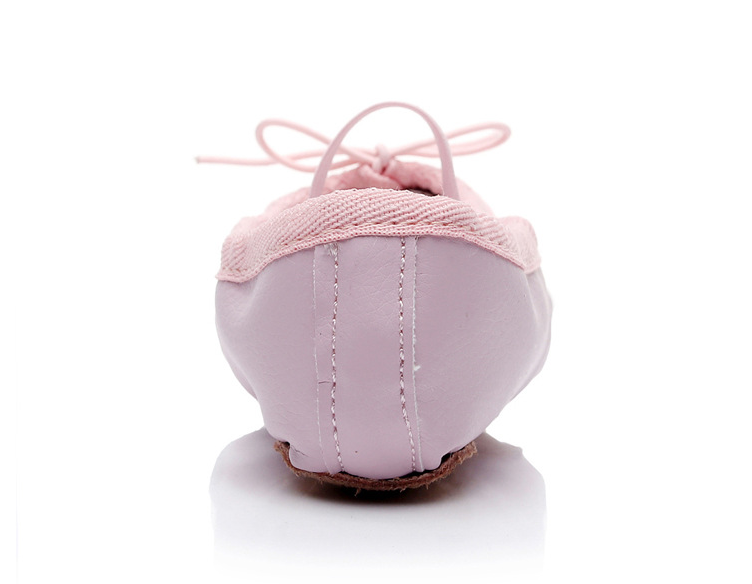 Womens Single Band Ballet Shoes PU Leather Full Sole Dance Slippers Ballroom Flat