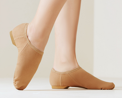 missfiona Stretch Canvas Jazz Boots Dance Shoes Kids Adult Slip On Ballroom Dance Flats