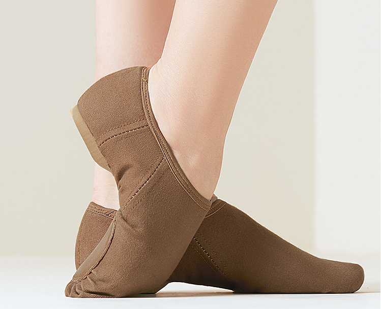 missfiona Stretch Canvas Jazz Boots Dance Shoes Kids Adult Slip On Ballroom Dance Flats