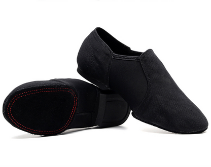 missfiona Canvas Upper Slip-on Jazz Shoes for Women Modern Dance Practice Boots