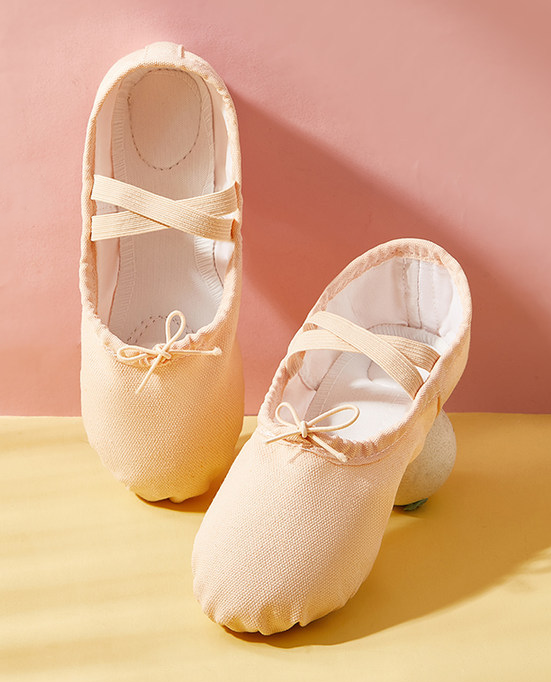 missfiona Ballet Shoes for Kids Womens Canvas Ballet Slippers Dance Practice Flat Shoes
