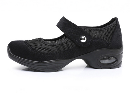 missfiona Womens Mary Jane Dance Sneakers Thick sole Walking Shoes with Air Cushion Platform
