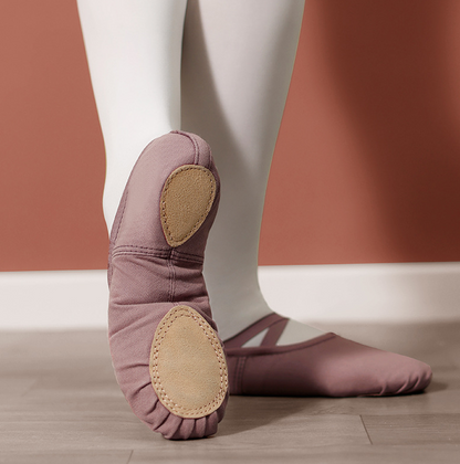 missfiona Canvas Ballet Dance Shoes for Girls/Boys/Womens Split Leather Sole Ballroom Slippers