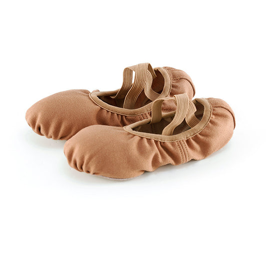 Professional Womens High Elastic Canvas Ballet Dance Shoes Split Sole Ballerina Slippers Gymnastic Dancing Flat