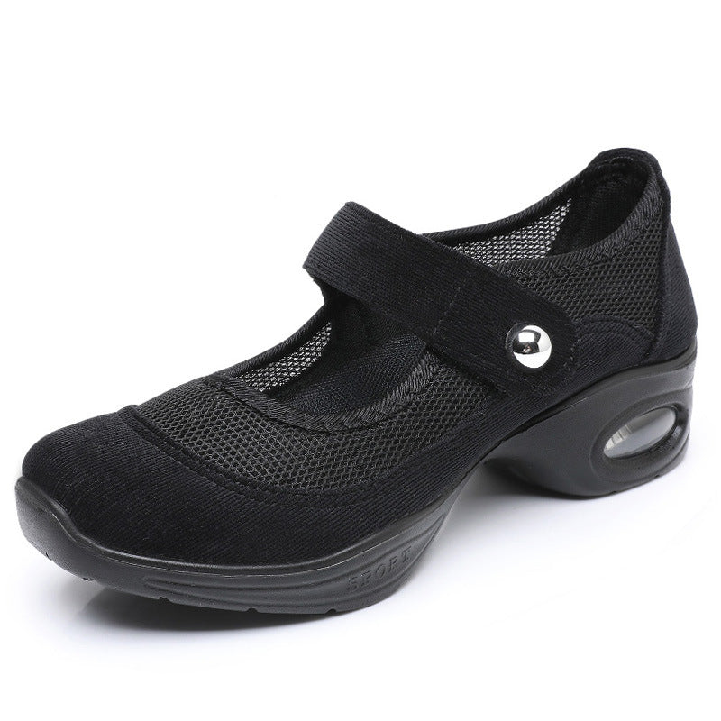 missfiona Womens Mary Jane Dance Sneakers Thick sole Walking Shoes with Air Cushion Platform