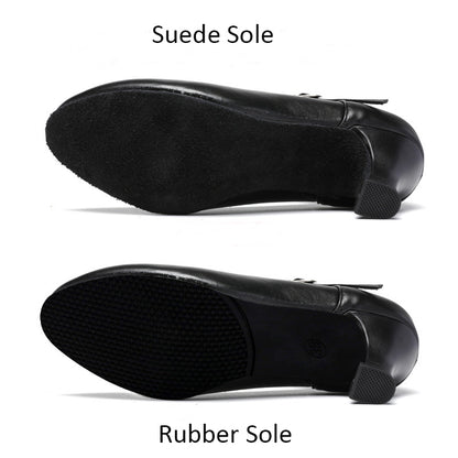 missfiona 2" Character Shoes for Women T-Strap Dance Heels for Ballroom Salsa Tango Wedding Flamenco Latin