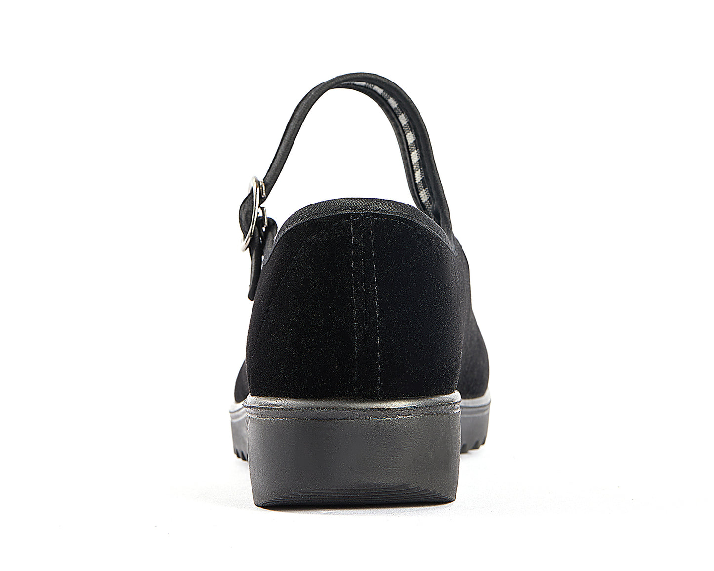 missfiona Black Velvet Mary Jane Shoes for Women China Dance Flat Old Beijing Cloth Walking Shoes