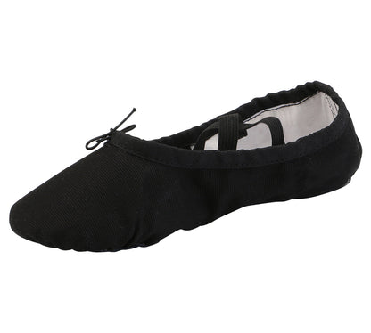 Girls Canvas Split-Sole Ballet Slippers Practice Dancing Yoga Flat Shoes