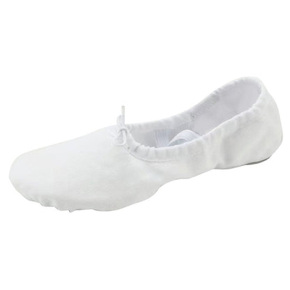 Girls Canvas Split-Sole Ballet Slippers Practice Dancing Yoga Flat Shoes