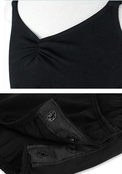 Girls Basic Cutout Back Ballet Dance Leotard Camisole Cotton Dancing Cloth