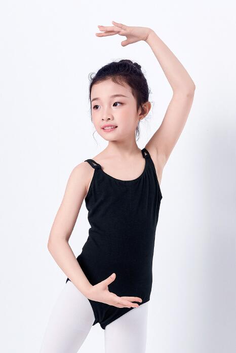 Girls Basic Cutout Back Ballet Dance Leotard Camisole Cotton Dancing Cloth