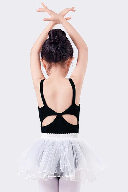 Girls Camisole Cotton Ballet Dance Leotards Skirt Set Snap Crotch Ballroom Dancewear