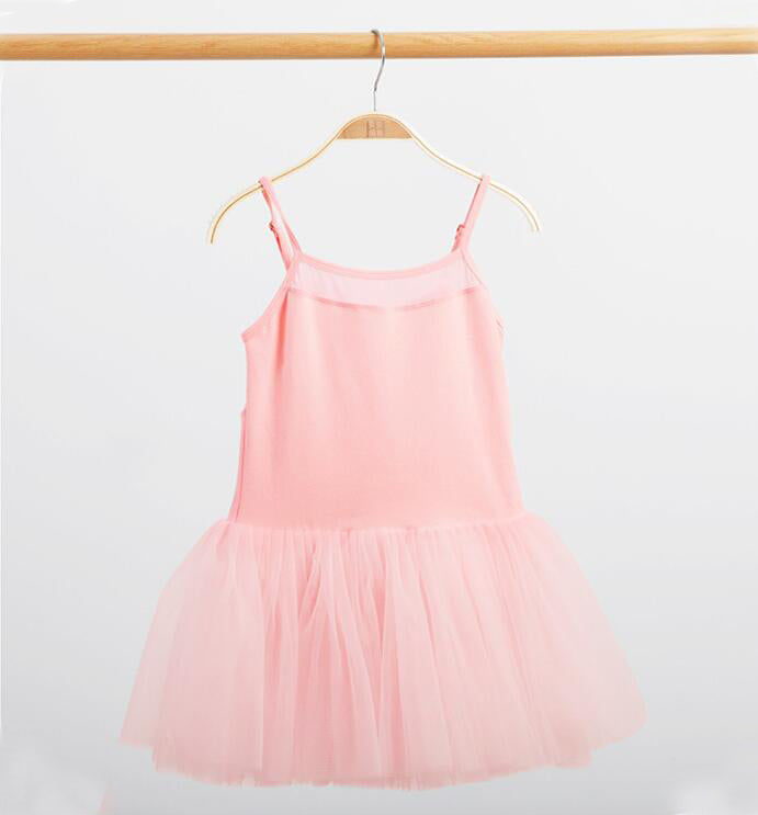 Girls Ballet Dance Dress 6 Layered Tutu Skirt Leotard Sleeveless Camisole Ballerina Outfit